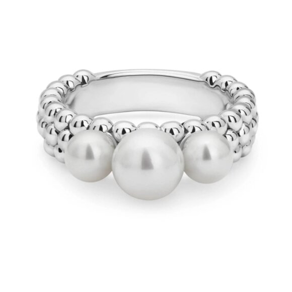 Luna Caviar Pearl Ring from Lagos Size 7 - Picture 2 of 14